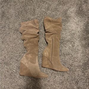 Steve Madden Suede Wedge Boots